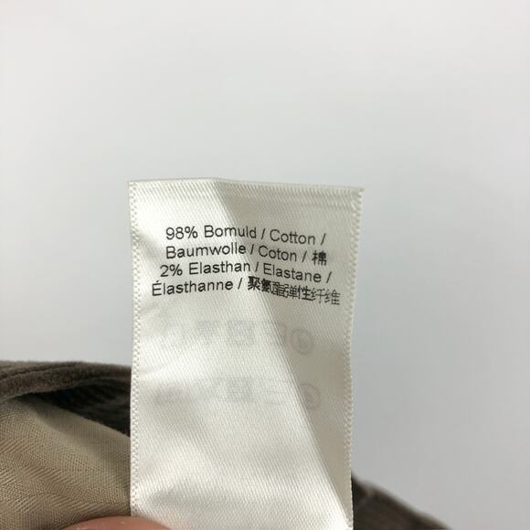 Les Deux Mens Parker Corduroy Pants 34 x 30 Brown Straight Mid Rise Pleated NWOT - Picture 8 of 8